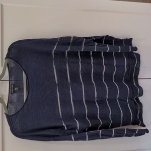 Eileen Fisher blue linen sweater sz small